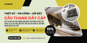 Thiết kế thi công lắp đặt cầu thang dây cáp
